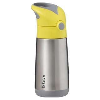b.box 不鏽鋼吸管保冷杯, 檸檬黃, 350ml, 1個