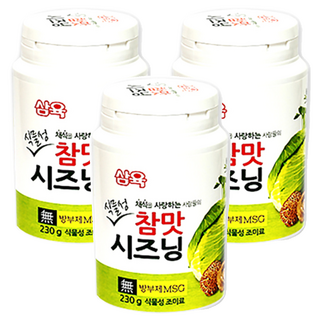 삼육 식물성 참맛시즈닝 조미료, 230g, 3개