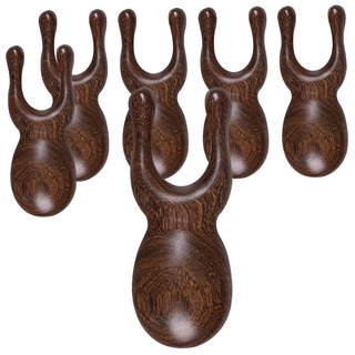 經絡按摩梳 金絲綠檀木, 青蛙款, 6個