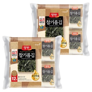 양반 참기름 김, 4.5g, 24개