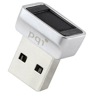 pqi 勁永 USB-A 加密指紋辨識器 0.05秒高速掃描登入 360°觸摸 支援Windows 11/10 Windows Hello, FPS Reader, 1個