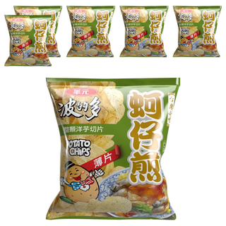 華元 波的多洋芋片 薄片蚵仔煎, 34g, 6包