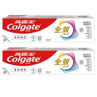 Colgate 高露潔 全效牙膏 清淨薄荷, 150g, 2條