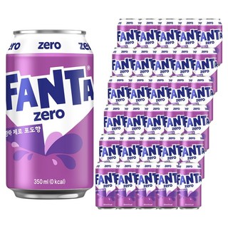 환타 제로 포도향 탄산음료, 350ml, 48개