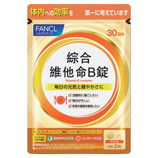 FANCL 芳珂 維他命B群錠 綜合維他命 精神旺盛 促進代謝, 1包, 60顆