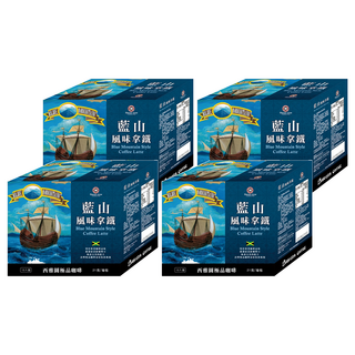 BARISTA COFFEE 西雅圖 極品藍山風味拿鐵3合1, 21g, 4盒, 15包