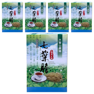 大雪山農場 七葉膽茶, 台灣原生種, 降火氣生津止渴, 5盒, 3g