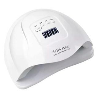 SUN 智能感應美甲UV光療機, 120W大功率快速烘乾, 四檔定時, 雙光源燈珠, 1台, 白色/黑色