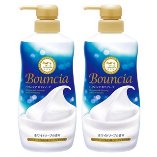 COW STYLE 牛乳石鹼 Bouncia 美肌滋潤沐浴乳 優雅花香, 480ml, 2瓶