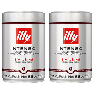 illy 意利 BOLD ROAST豆子Intenso, 無研磨咖啡豆, 250g, 2罐