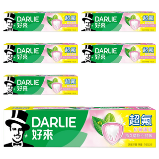DARLIE 好來 超氟抗敏護理牙膏 含PNS抗敏配方, 140g, 6條