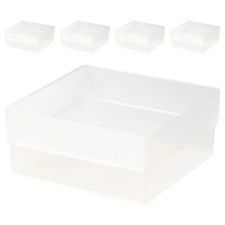 SHUTER 樹德 livinbox 方塊盒, 透明色, 5個