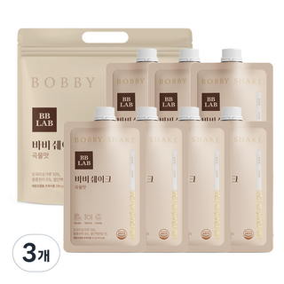 BB LAB 科研 蛋白奶昔粉隨身包 穀物風味, 280g, 3袋