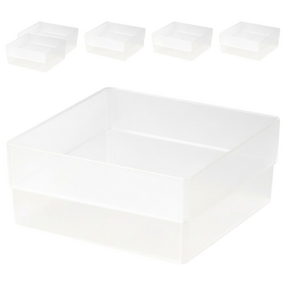 SHUTER 樹德 livinbox 方塊盒, 透明色, 6個