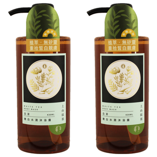 tsaio 上山採藥 嫩白水潤沐浴露 白茶, 430ml, 2瓶