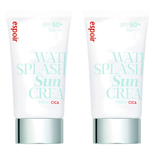 에스쁘아 워터 스플래쉬 선크림 프레쉬 시카 SPF50+ PA++++, 60ml, 2개