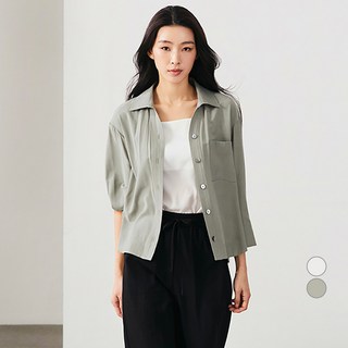 MIXXO 女款7分袖口袋襯衫