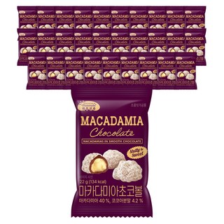 Dailynut 夏威夷果巧克力球, 22g, 40個