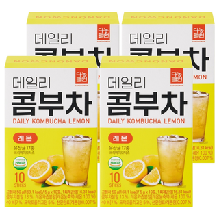 Danongwon 乳酸菌康普茶 檸檬, 5g, 10包, 4盒
