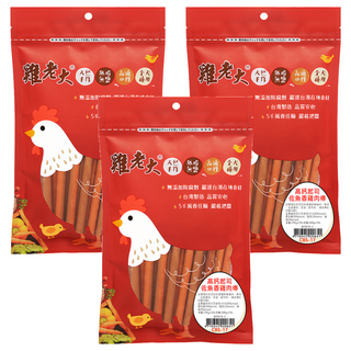 雞老大 雞肉棒 犬用, 高鈣起司佐魚香, 170g, 3包