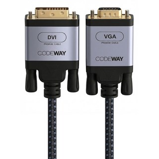 CODEWAY VGA公 to VGA公 影音螢幕傳輸線, 1條, 1.5m
