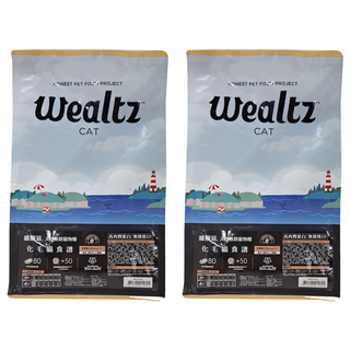 Wealtz 維爾滋 天然無穀寵物糧 化毛貓食譜 獨立小包裝 高肉類蛋白質 無穀低GI, 雞肉, 300g, 2袋