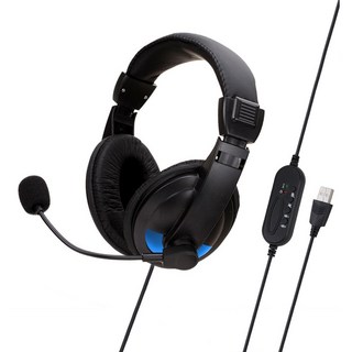 iLeco USB數位有線耳麥 線上會議/數位教學/聆聽音樂/遊戲電競 超清晰數位線上語音, EM75U, 1條, 黑色