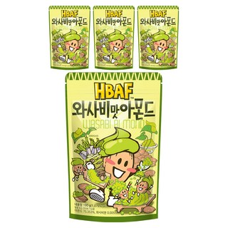 HBAF 杏仁果 芥末味, 190g, 4包