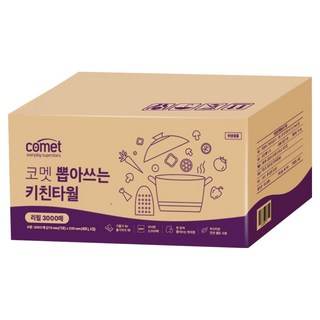 코멧 뽑아쓰는 키친타올 리필, 1개, 3000매