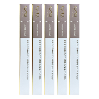 日本 excel 柔軟光滑超細眉筆, ES02夏日花蜜, 5件