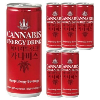 CANNABIS ENERGY DRINK 覆盆莓, 6個, 250ml