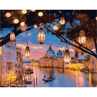 ArtLife 藝術生活 數字油畫DIY 66549 40 x 50cm, 宮燈夜明, 1個