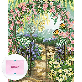 디클레어 액자 캔버스형 보석십자수 DIY 키트 40 x 50 cm, 웨딩 아치, 1세트