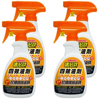 速必效 四效液劑 消滅蟑螂螞蟻蛋螨, 300ml, 4瓶