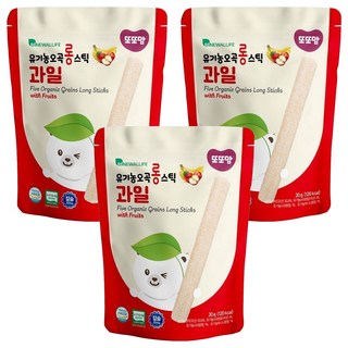 DDODDOmam 聰明媽媽 如意金箍米棒 8個月以上適用, 五穀水果, 30g, 3包