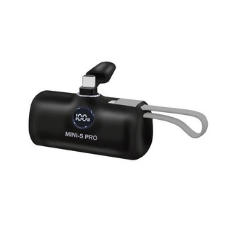 HONG JIN 宏晉 口袋型行動電源 4500mAh, MINI-S PRO, 啞光黑