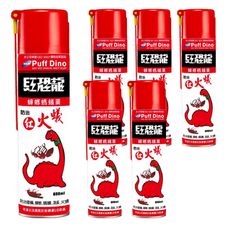 PUFF DINO 恐龍 蟑螂螞蟻藥, 600ml, 6瓶