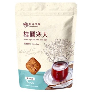 糖鼎 黑糖桂圓寒天, 30g, 7顆, 1包