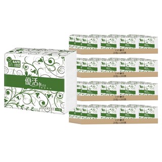 LIVI 優活 抽取式擦手紙, 1入, 80包