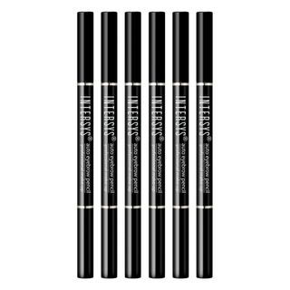 INTERSYS 雙頭旋轉眉筆 持久 自然, 06 深灰色, 6支