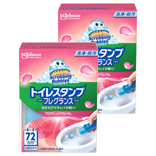 SC Johnson 莊臣 Scrubbing Bubbles 馬桶清潔凝膠 花香, 38g, 2盒