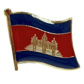 A-ONE 匯旺 國旗別針 NO.329P 2g, 柬埔寨, 2件