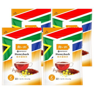 鮮一杯 南非蜜樹茶 無咖啡因 低單寧酸, 2.5g, 22包, 4袋