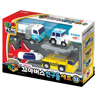 TAYO 飛航工程車4件組 塑膠ABS材質, 1組, Multi-color, 190 x 52 x 130mm