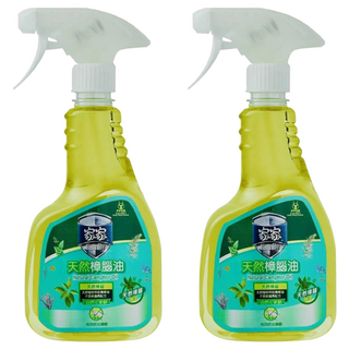 Family 家家 天然樟腦油, 噴式黃色, 500ml, 2瓶