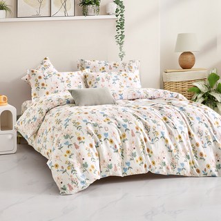 床寢時光 台灣製 頂級絲柔棉加大床包枕套組 S6839LHP0