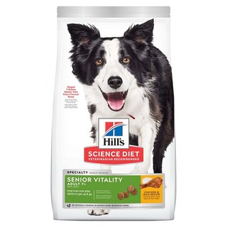 Hill's 希爾思 SCIENCE DIET 成犬 7歲以上 高齡活力 乾飼料, 雞肉+米 特調食譜, 21.5lb, 1袋