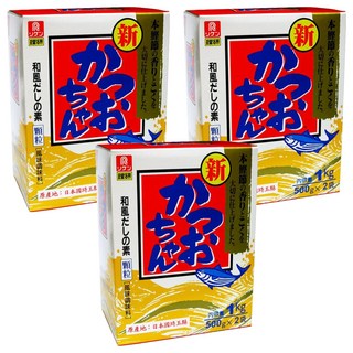 理研 風味調味料 鰹魚顆粒, 1kg (500g x 2袋), 3盒
