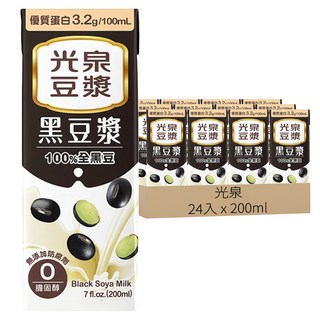 光泉 黑豆漿, 200ml, 24入
