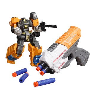 變形機器人 + 安全軟彈槍 + 軟彈 15顆 91834, 1組, 黃色